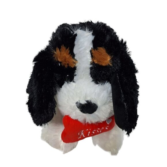 Kellytoy Puppy Dog Black White Valentine 12 Inch - Picture 2 of 8